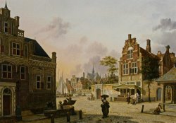 Jan Hendrik Verheijen A Summer Day in Haarlem painting