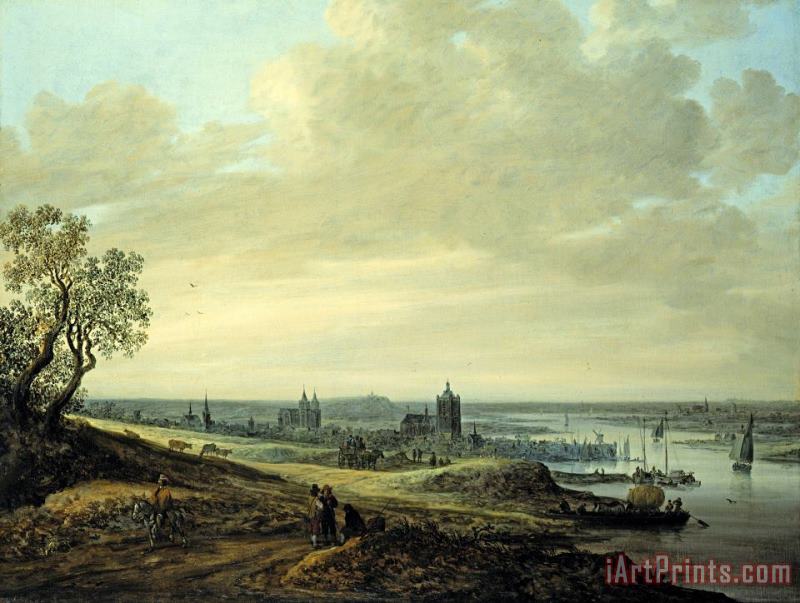 Panorama Landscape with a View of Arnheim painting - Jan Josefsz van Goyen Panorama Landscape with a View of Arnheim Art Print