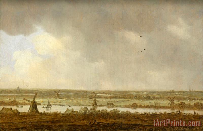 Jan Josefsz Van Goyen Polder Landscape Art Print