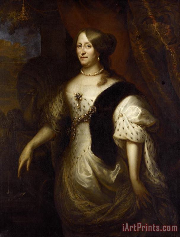 Jan Lievens Portrait of Cornelia Teding Van Berkhout, Wife of Maerten Harpertsz Tromp Art Painting