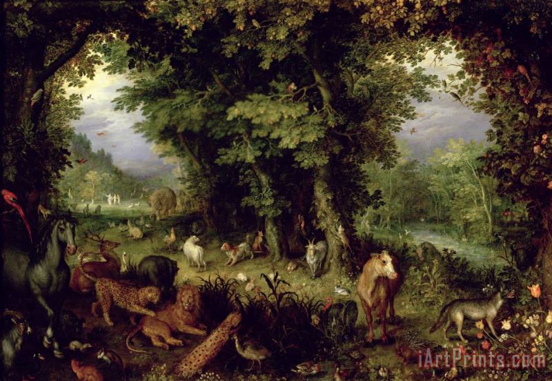 Jan the Elder Brueghel Earth or The Earthly Paradise Art Painting