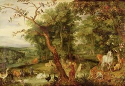 Jan the Elder Brueghel The Garden of Eden painting