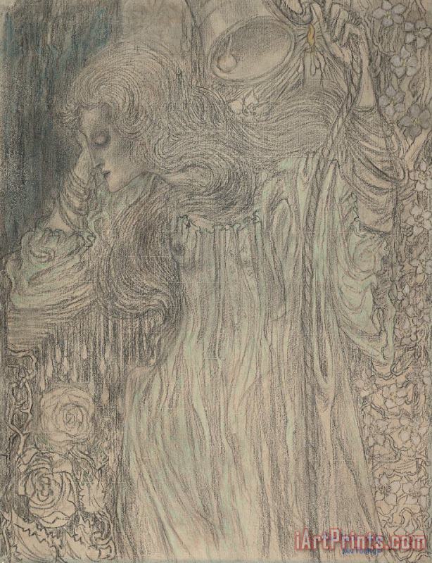 Jan Theodor Toorop The Dreamer, C. 1897 Art Print