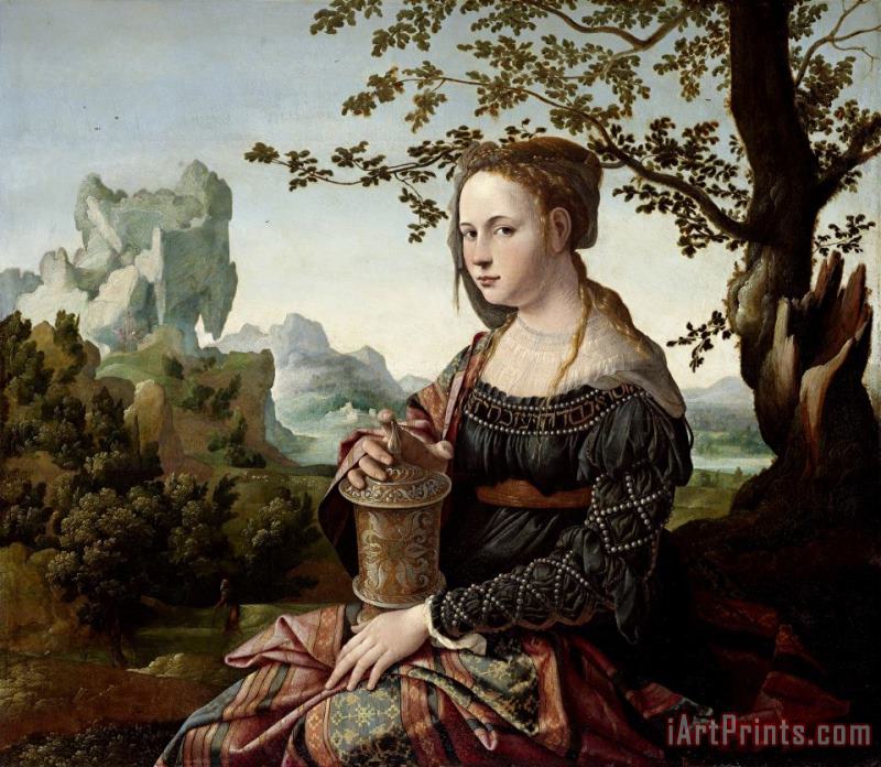 Mary Magdalene painting - Jan Van Scorel Schoorl Mary Magdalene Art Print
