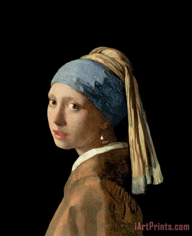 Girl with a Pearl Earring painting - Jan Vermeer Girl with a Pearl Earring Art Print
