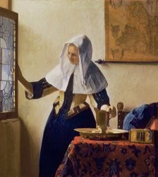 Jan Vermeer Young Woman with a Water Jug
