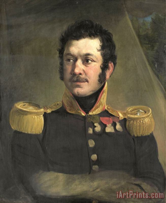 Jan Willem Pieneman Portrait of Lieutenant General Frederik Knotzer Art Painting