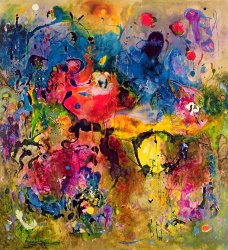 Jane Deakin Garden Of Heavenly And Earthly Delights painting