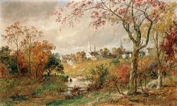 Jasper Francis Cropsey Autumn Landscape painting Jasper Francis Cropsey Autumn Landscape painting