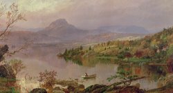Jasper Francis Cropsey Sugarloaf from Wickham Lake painting