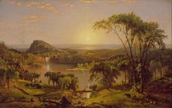 Jasper Francis Cropsey Summer Lake Ontario painting Jasper Francis Cropsey Summer Lake Ontario painting