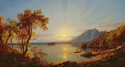 Jasper Francis Cropsey Sunset - Lake George