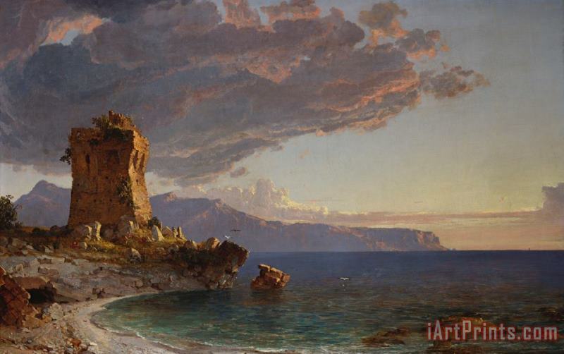 Jasper Francis Cropsey The Isle of Capri Art Painting