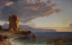 Jasper Francis Cropsey The Isle of Capri painting