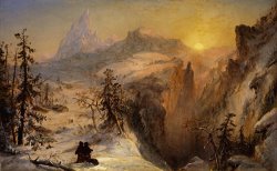 Jasper Francis Cropsey Winter In Switzerland painting Jasper Francis Cropsey Winter In Switzerland painting