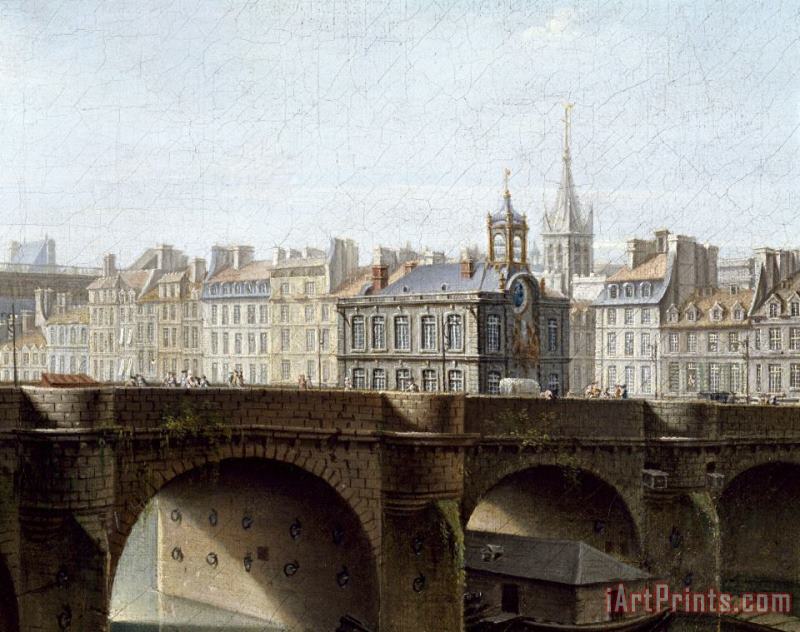 Le Pont Neuf Et La Samaritaine, a Paris painting - Jean-Baptiste Raguenet Le Pont Neuf Et La Samaritaine, a Paris Art Print
