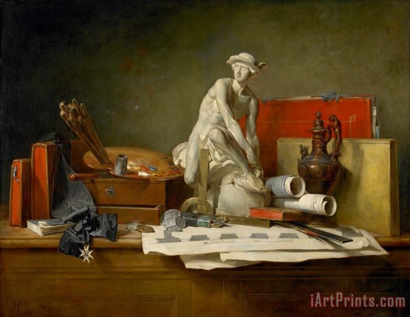 The Attributes of The Arts And The Rewards Which Are Accorded Them painting - Jean-Baptiste Simeon Chardin The Attributes of The Arts And The Rewards Which Are Accorded Them Art Print