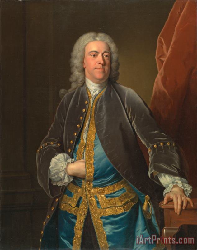 Jean-Baptiste Van Loo The Rt. Honorable Stephen Poyntz, of Midgeham, Berkshire Art Print