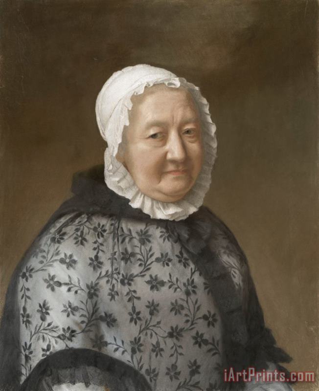 Jean-Etienne Liotard Portret Van Marie Congnard Batailhy, Grootmoeder Van De Vrouw Van De Kunstenaar, Bekend Als 'la Dame Aux Dentelles' Art Print