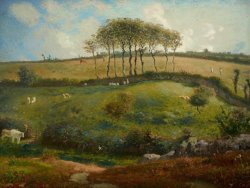 Jean-Francois Millet Pasture Near Cherbourg painting
