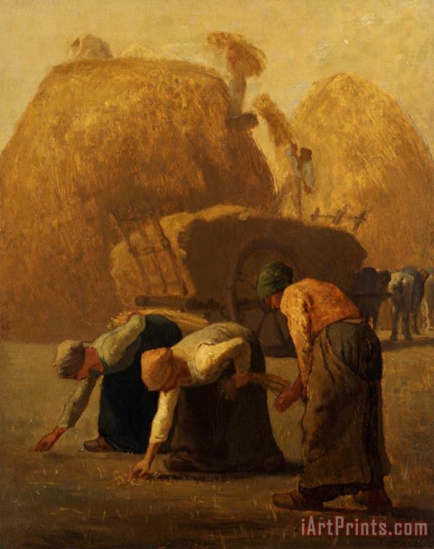 Summer, The Gleaners painting - Jean-Francois Millet Summer, The Gleaners Art Print