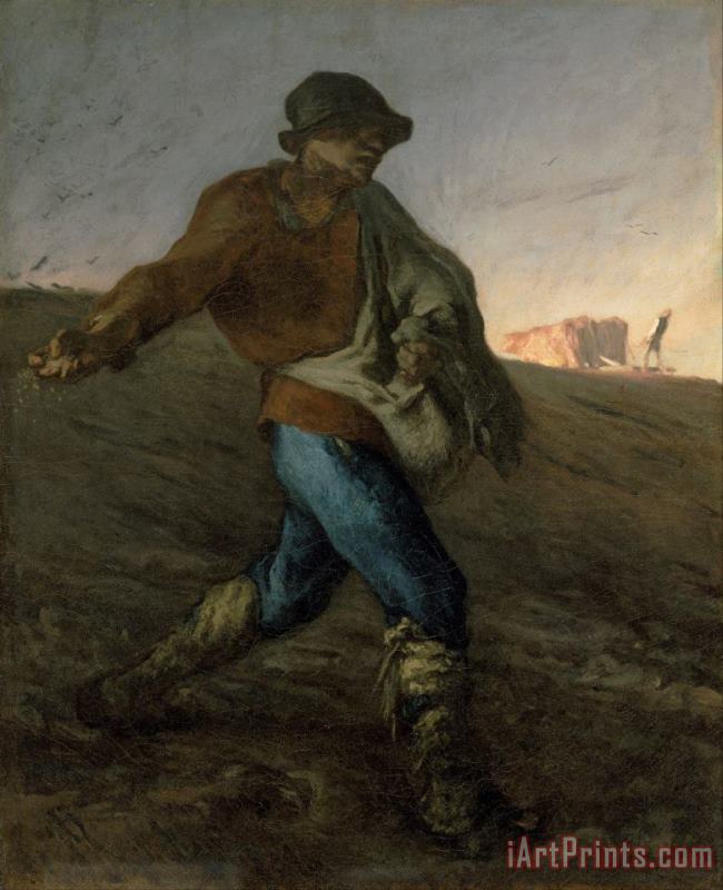 The Sower painting - Jean-Francois Millet The Sower Art Print