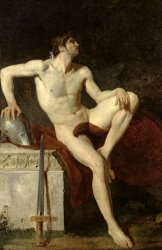 Jean-Germain Drouais Seated Gladiator