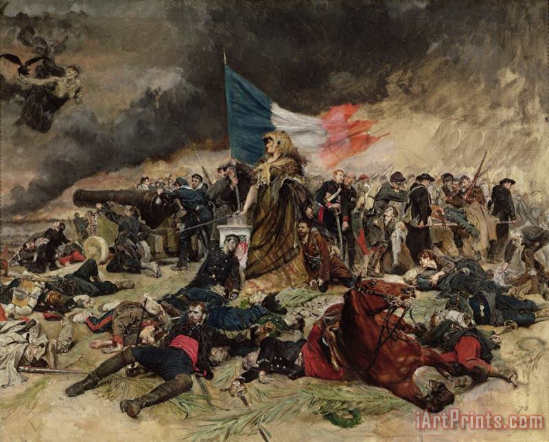 Jean-Louis Ernest Meissonier Allegory of the Siege of Paris Art Print