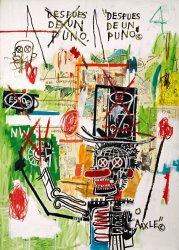 Jean-michel Basquiat After Puno painting