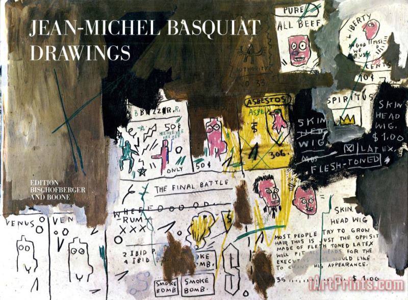 Basquiat Drawing, 1985 painting - Jean-michel Basquiat Basquiat Drawing, 1985 Art Print