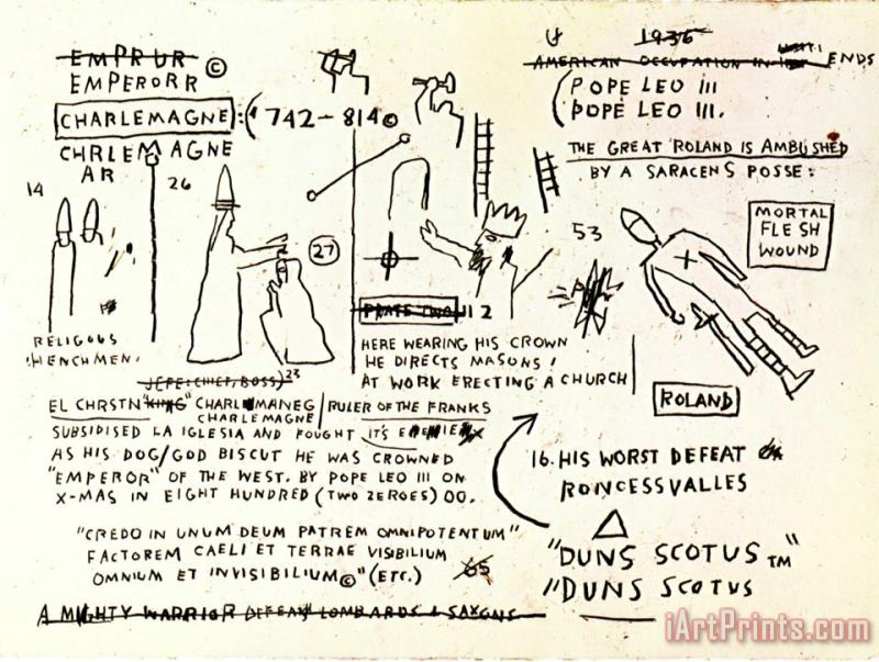 Bishop painting - Jean-michel Basquiat Bishop Art Print