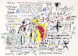 Jean-michel Basquiat Boxer Rebellion painting