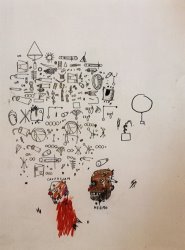Jean-michel Basquiat Caucasian Negro painting