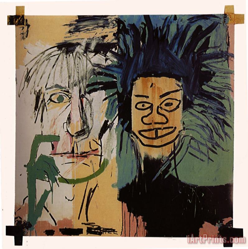 Dos Cabezas painting - Jean-michel Basquiat Dos Cabezas Art Print
