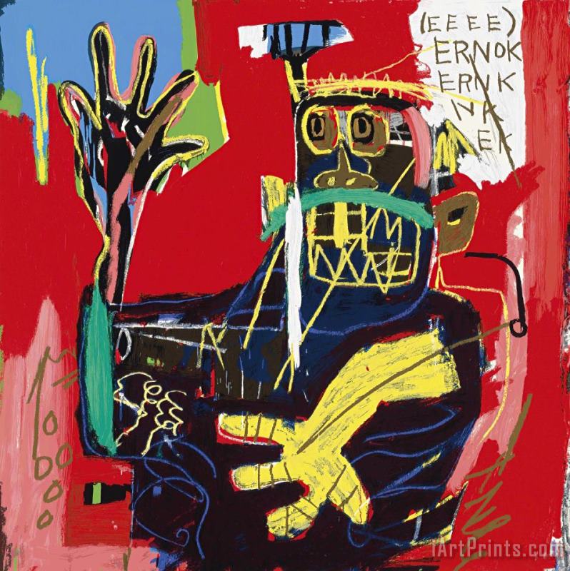 Jean-michel Basquiat Ernok, 1982 Art Painting