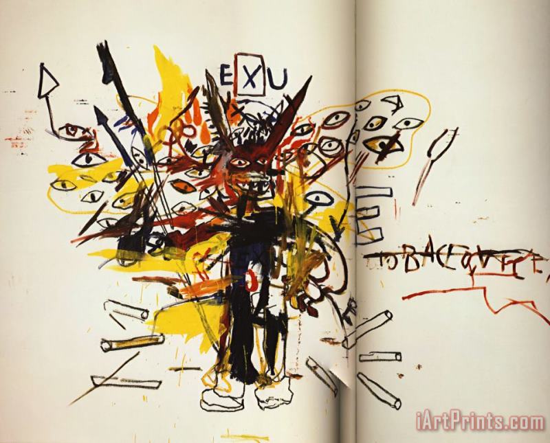 Jean-michel Basquiat Exu Art Print