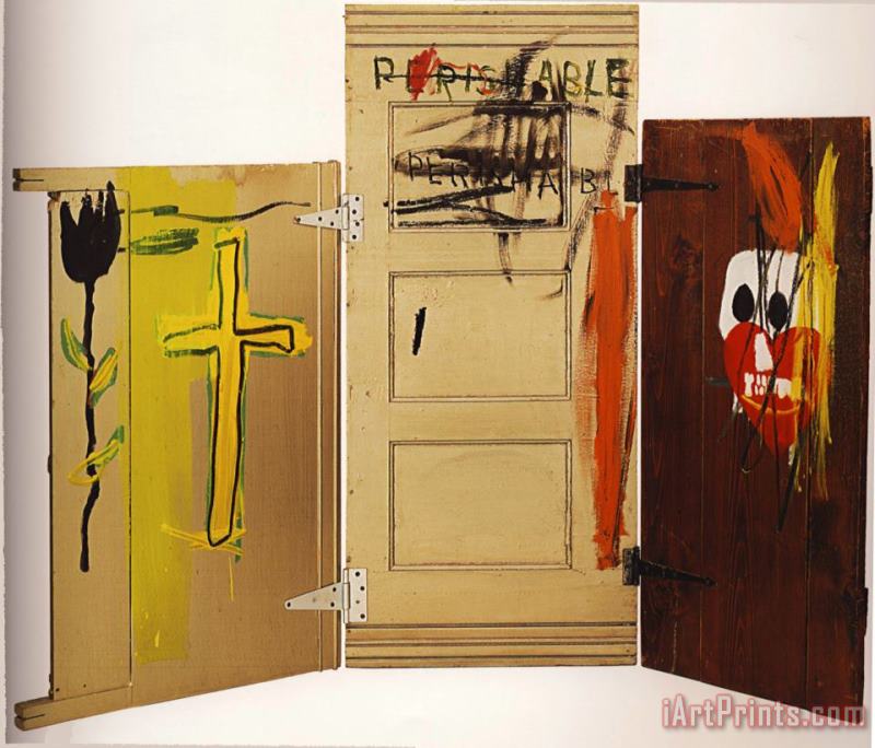 Jean-michel Basquiat Gravestone Art Print