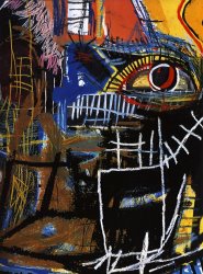 Jean-michel Basquiat Head 1 painting