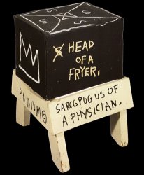 Jean-michel Basquiat Head of a Fryer painting