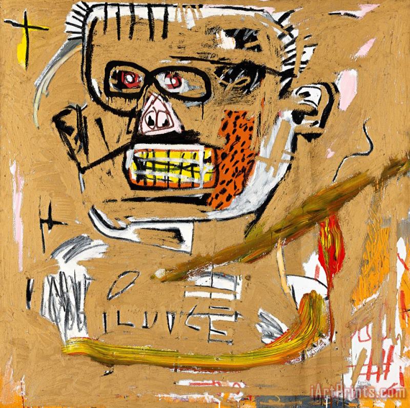 Il Duce, 1982 painting - Jean-michel Basquiat Il Duce, 1982 Art Print