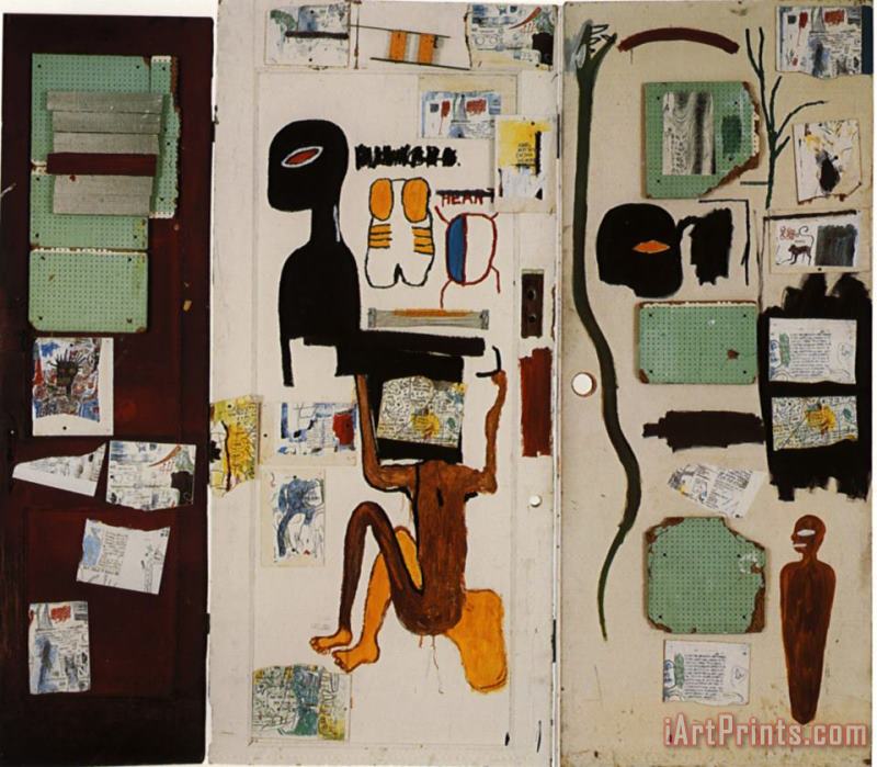 J's Milagro painting - Jean-michel Basquiat J's Milagro Art Print
