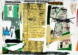 Jean-michel Basquiat Jawbone of an Ass painting