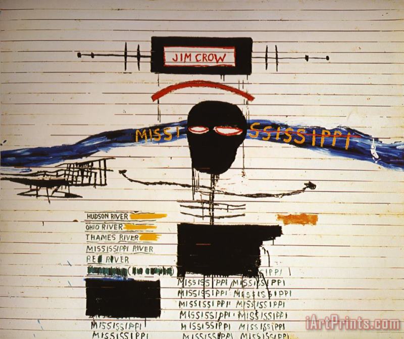 Jim Crow painting - Jean-michel Basquiat Jim Crow Art Print
