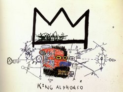 Jean-michel Basquiat King Alphonso painting