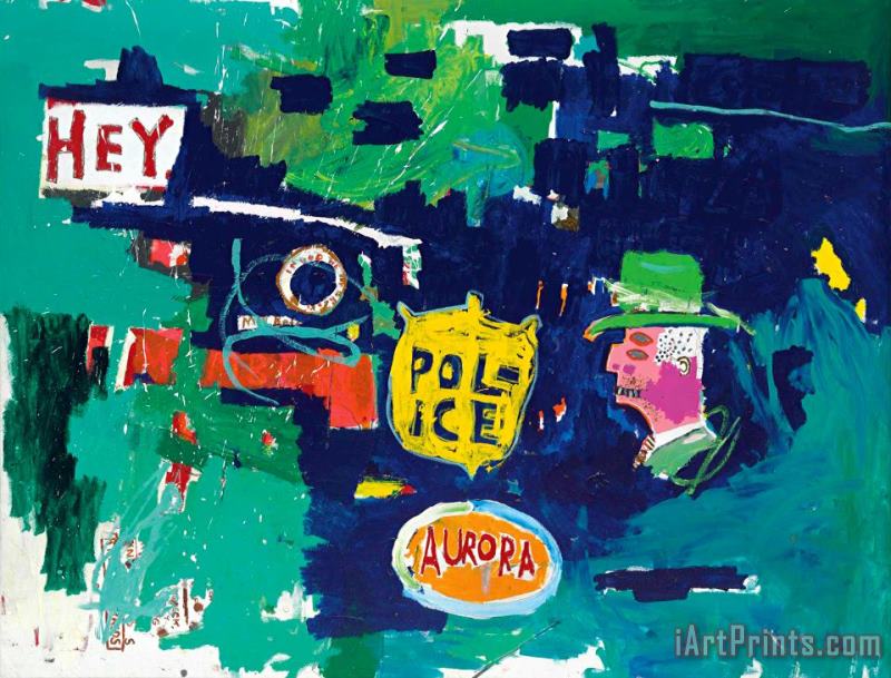 Love Dub for a 1987 painting - Jean-michel Basquiat Love Dub for a 1987 Art Print