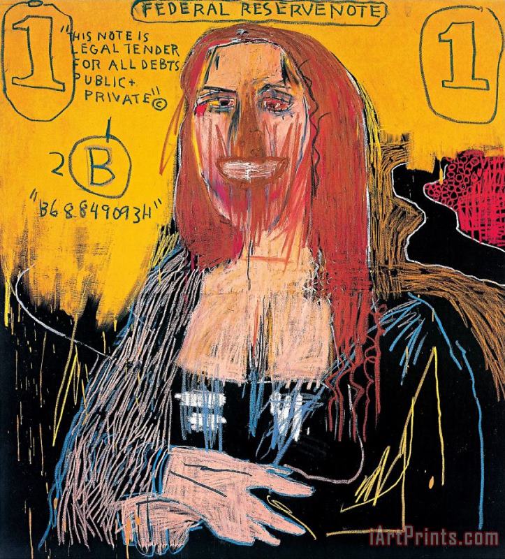 Jean-michel Basquiat Mona Lisa, 2002 Art Painting
