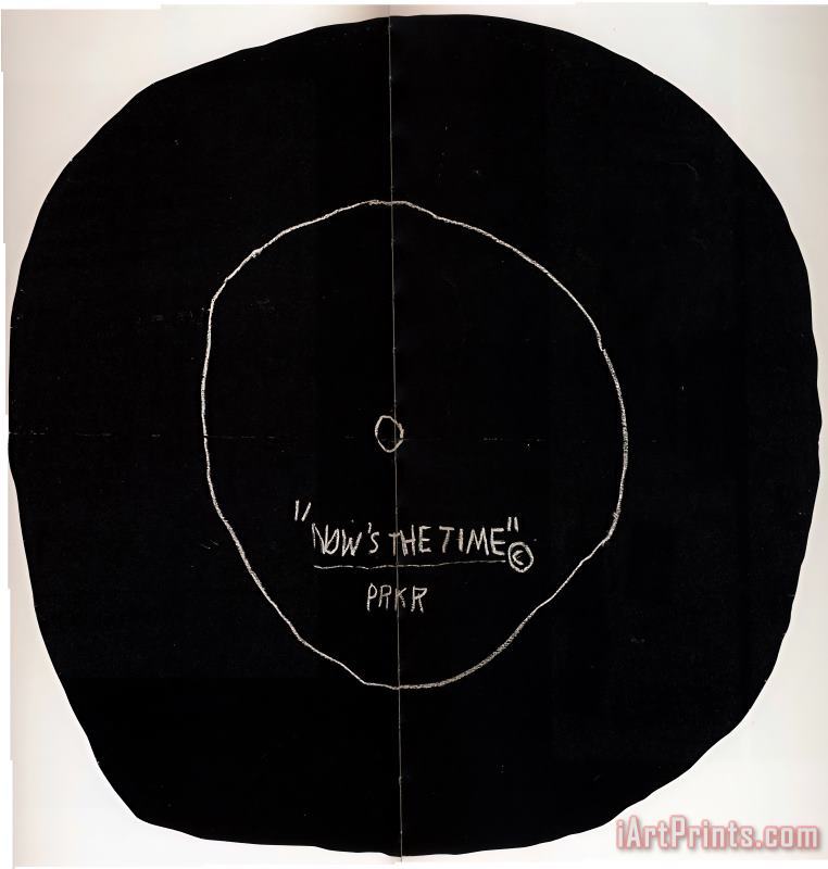 Jean-michel Basquiat Now's The Time Art Painting