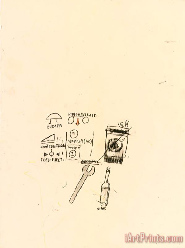 Jean-michel Basquiat Ribbon Release Art Print