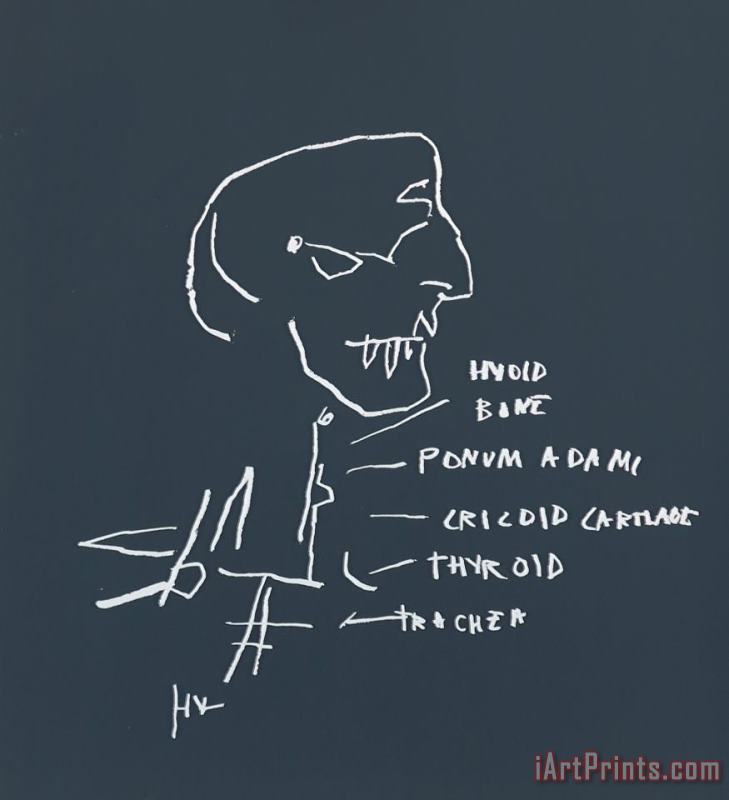 Jean-michel Basquiat Thyroid, 1982 Art Print
