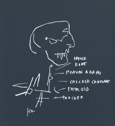 Jean-michel Basquiat Thyroid, 1982 painting